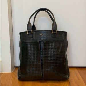 Anya Hindmarch Black Leather Bag